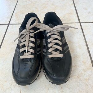 Skechers Black Sneakers with Cream Laces